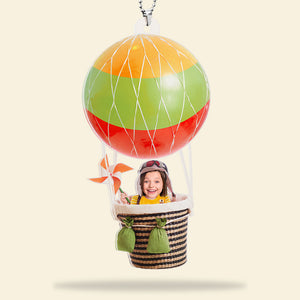 Custom Photo Up To The Sky Funny Trip - Gift For Family Members, Mom, Dad - Personalized Acrylic Ornament NA94