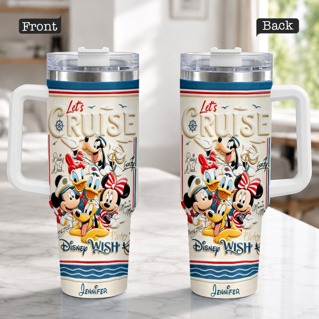 Let's Cruise With Magic Mouse And Friends - Personalized Tumbler - Gift For Travelers HH01