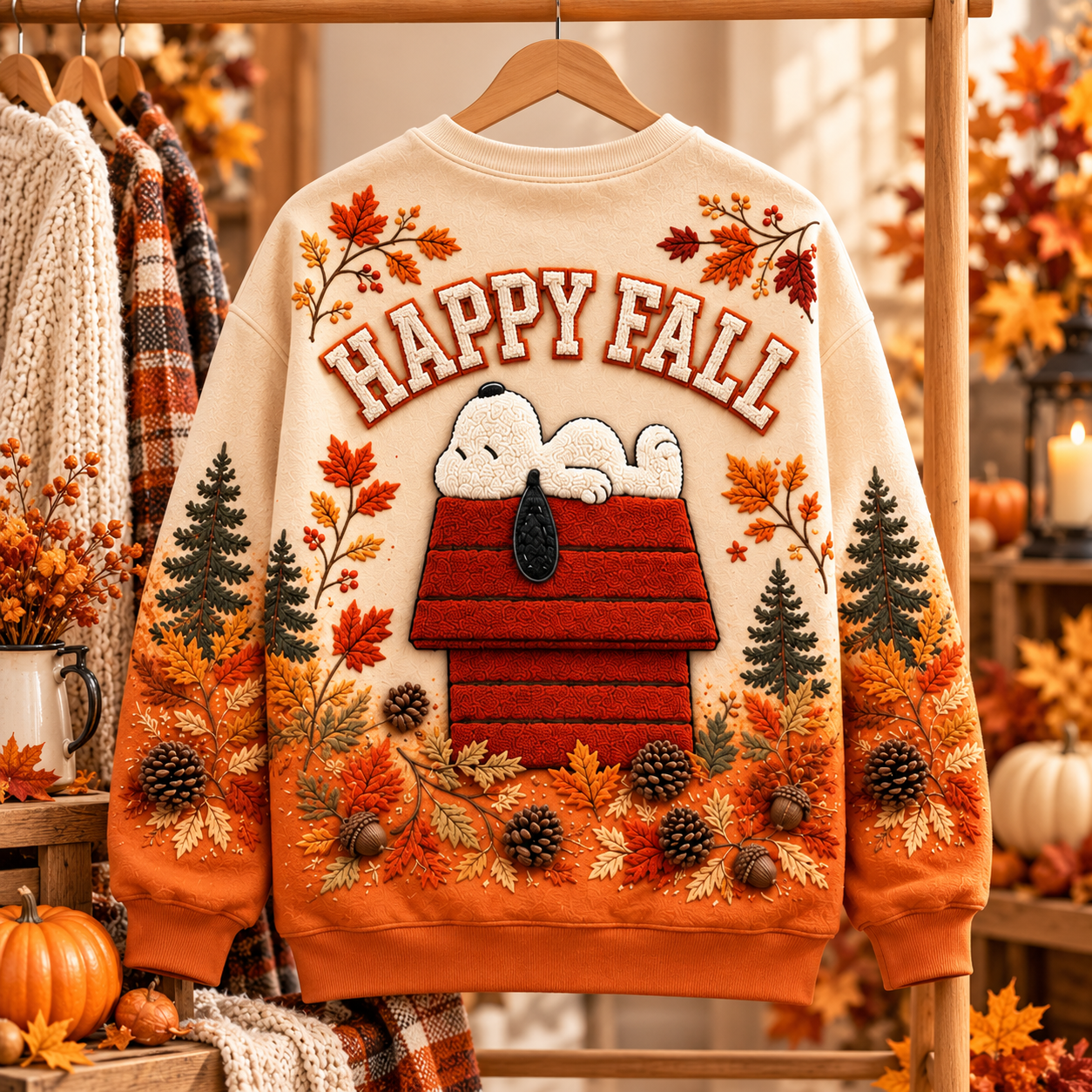 Vintage Cartoon Happy Fall Season Gift For Movie Fans - Personalized C ...