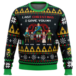 Link To My Heart Legend of Zelda - Gift For Christmas - Personalized Ugly Sweater - CL07 NH96