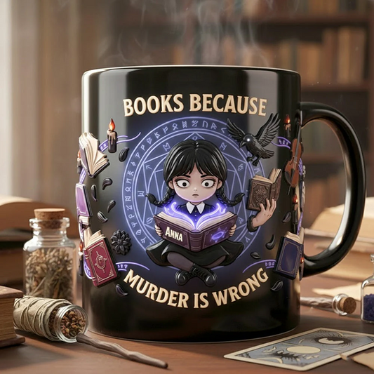 Horror Movies Witch Book Lover - Personalized  Acent Mug - Gifts For Horror Fans