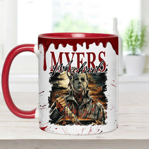 Halloween Horror Characters Scared Me - Personalized Accent Mug - NA94