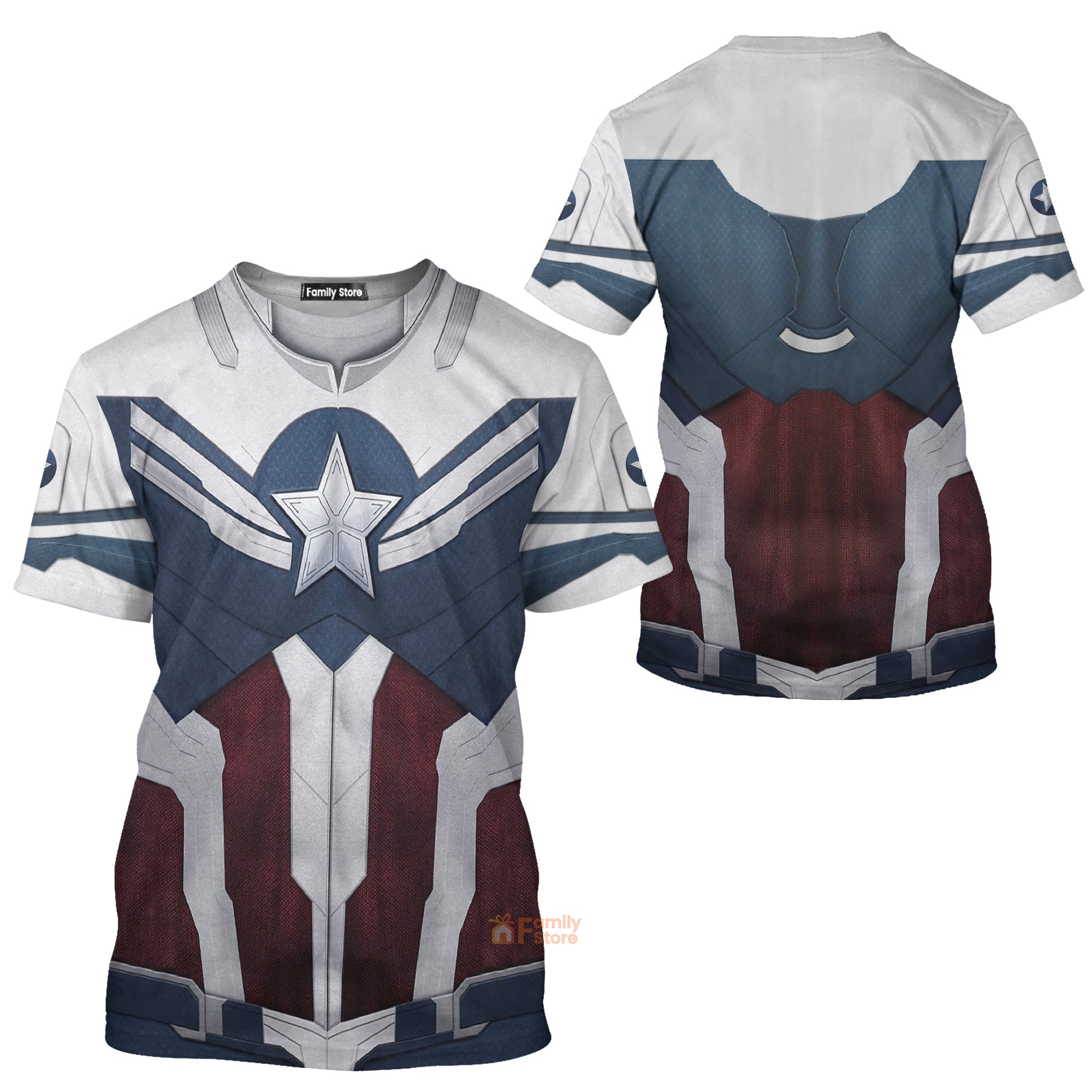 Sam Wilson Captain America T-Shirt 3D For Men & Women