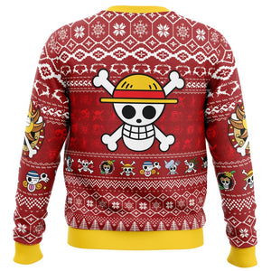 Merry Mugiwara Pirates One Piece - Gift For Christmas - Personalized Ugly Sweater - CL11 NH96