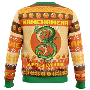 Kamekameha DragonDad - Gift For Family - Personalized Ugly Sweater - CL03 NA94