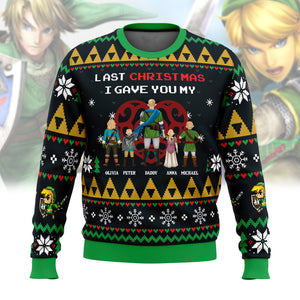 Link To My Heart Legend of Zelda - Gift For Christmas - Personalized Ugly Sweater - CL07 NH96