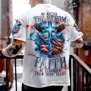 No Matter The Storm Eagle - Men's All Over Print Shirt - AT4080506