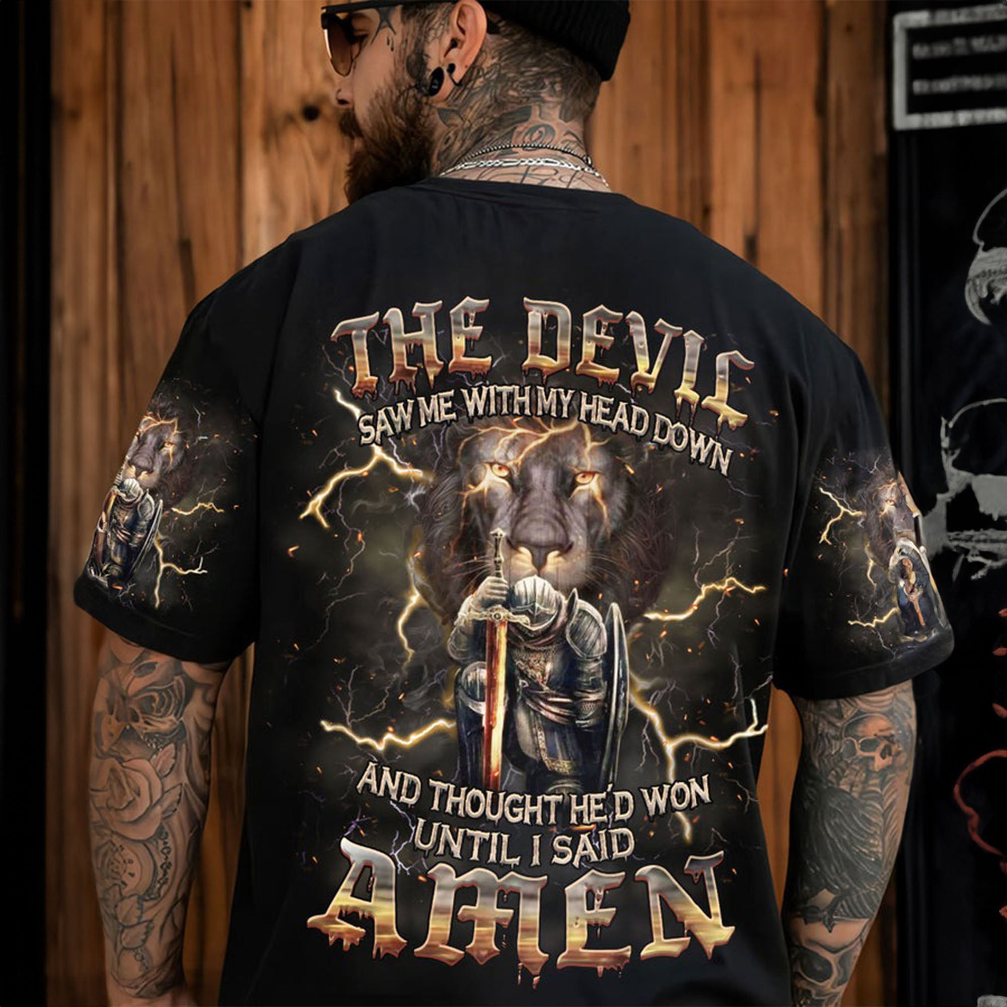 The Devil Saw Me With My Head Down - Men's All Over Print Shirt - AT4080510