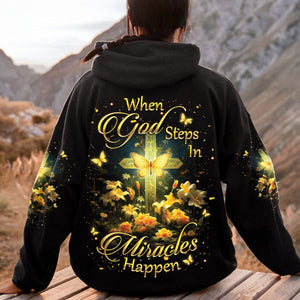 When God Steps In Miracles Happen - Women's All Over Print Shirt - AT4080513