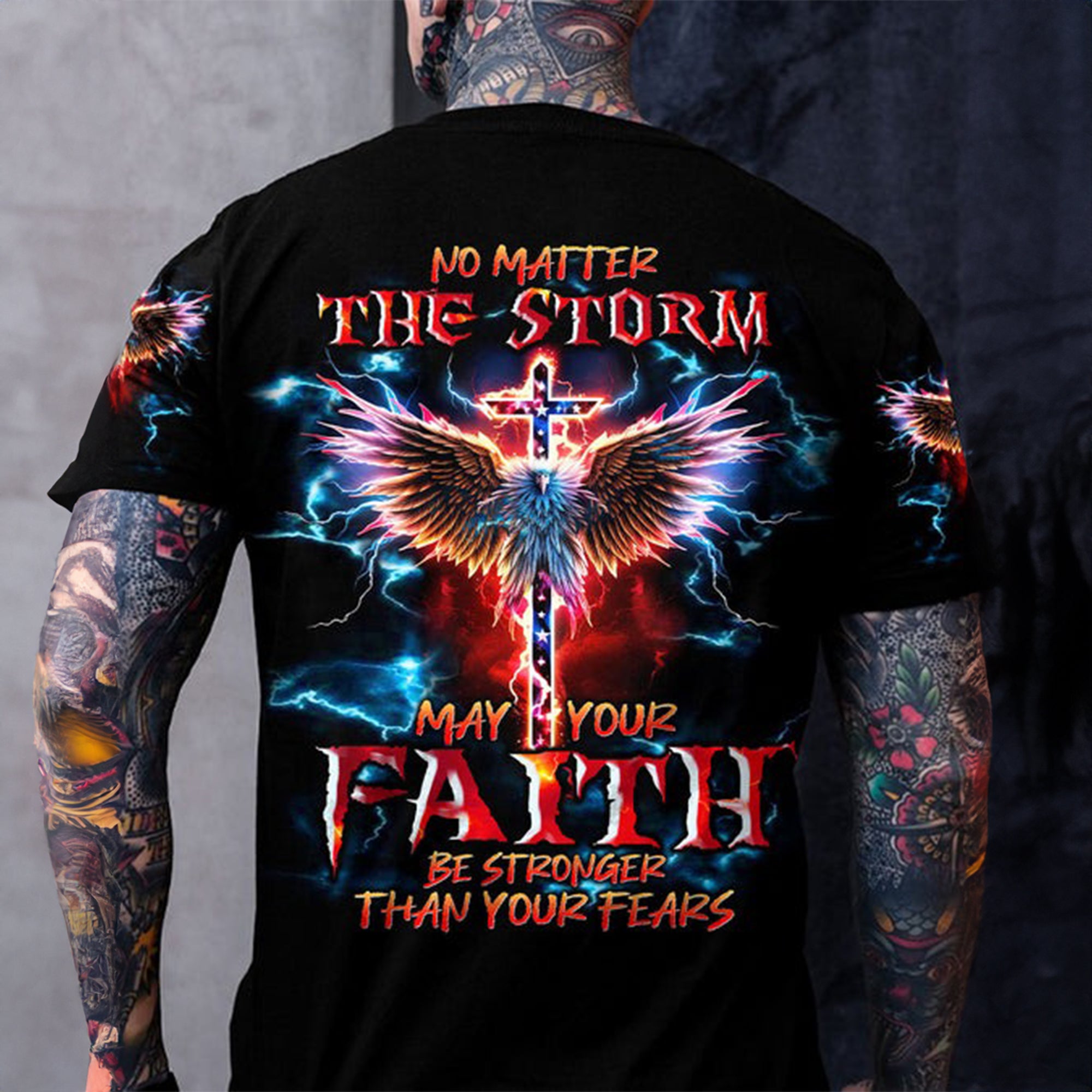 No Matter The Storm - Men's All Over Print Shirt - AT407009