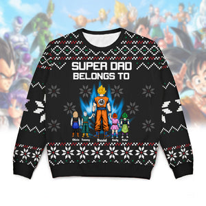 Dragon Ball We Are The Super Power Family - Personalized Ugly Sweatshirt - Gift for Dad, Grandpa, Husband CL03 NA94