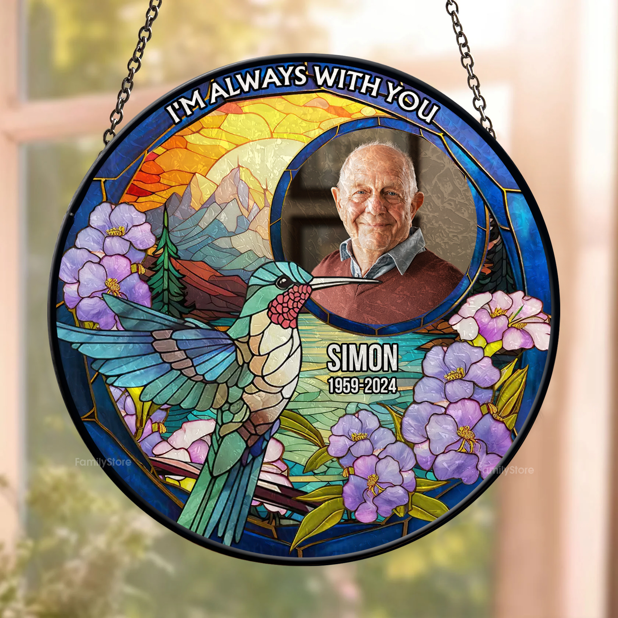 Hummingbird Memorial HummingBird Memorial, I Am Always With You - Memorial Gift - Personali ...