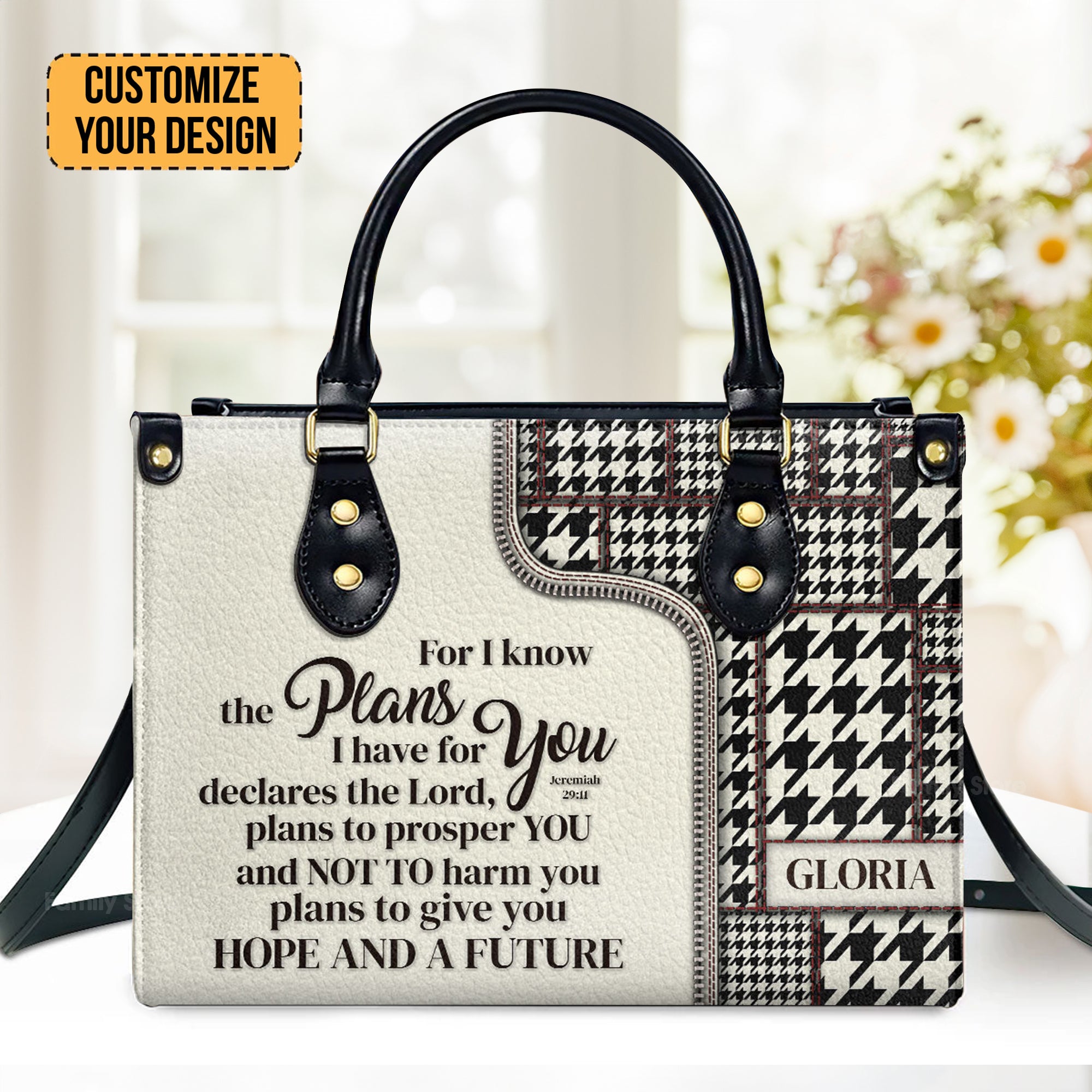 For I Know The Plans I Have For You Jeremiah 29:11 - Unique Personalized Leather Handbag - AT4080848