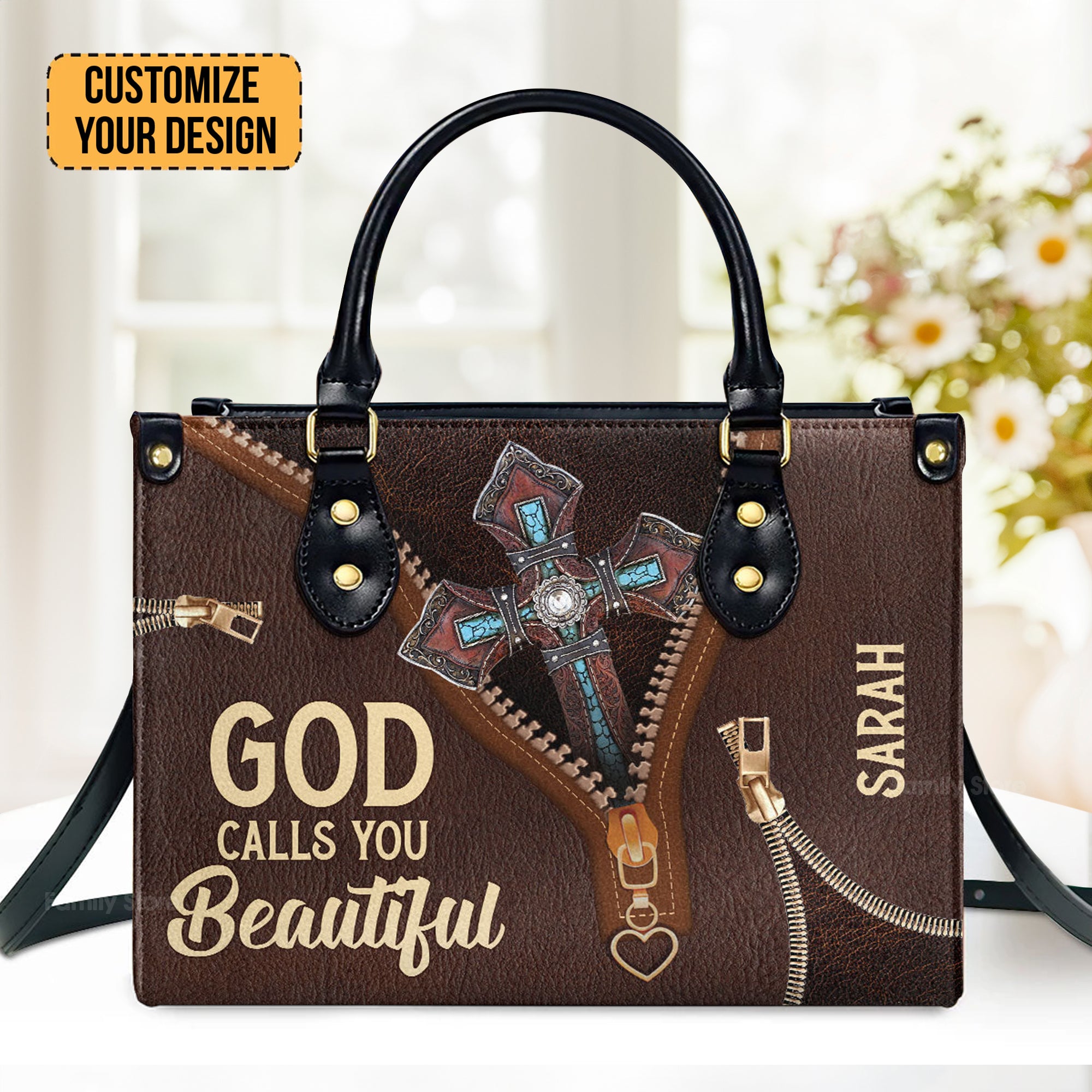 God Calls You Beautiful - Awesome Personalized Leather Handbag - AT4081345