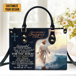 Jesus I Can Only Imagine - Beautiful Personalized Leather Handbag - AT4081224