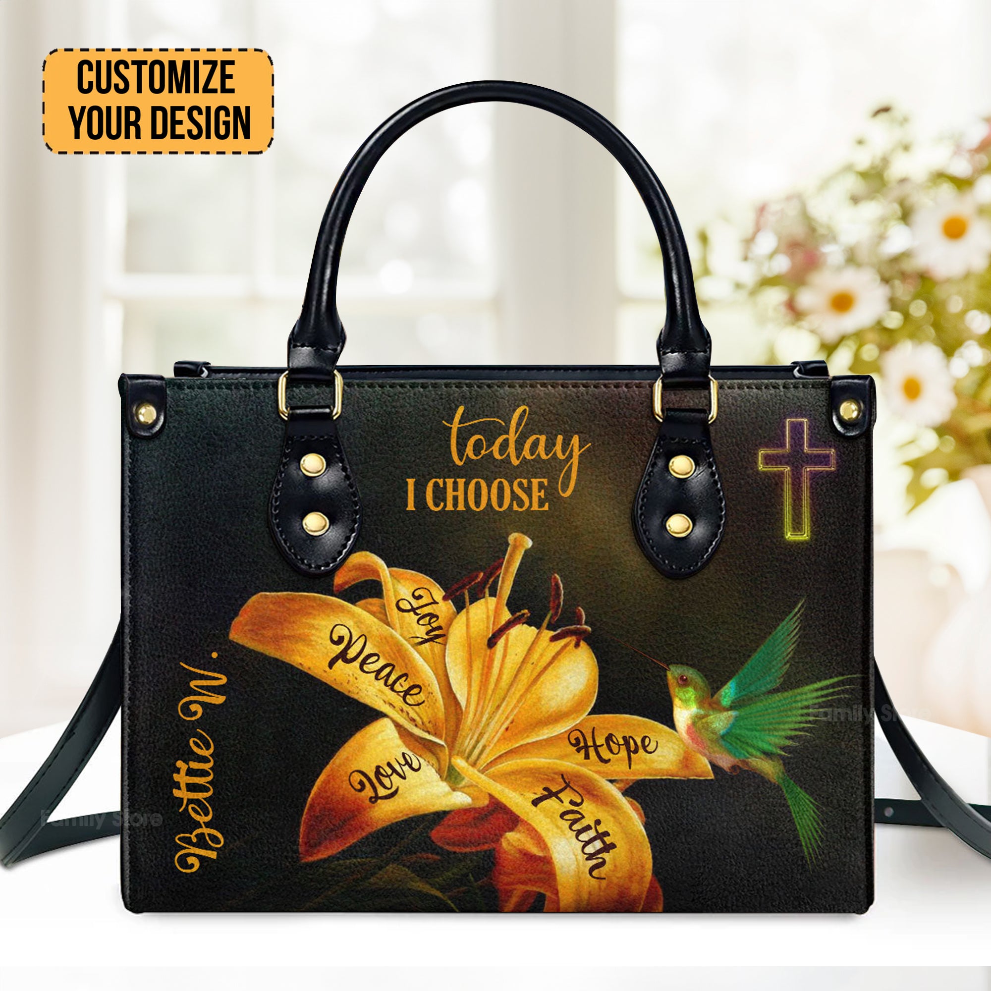 Today I Choose Joy - Awesome Personalized Leather Handbag - AT4081445