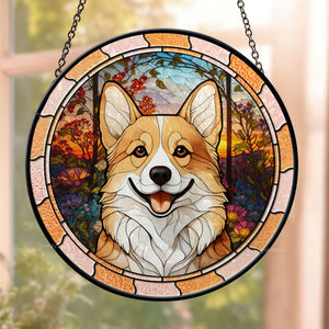 I’m Right Here Inside Your Heart - Memorial Gift For Pet Lovers - Personalized Stained Glass Window Hanging Suncatcher - CLP07 NA94