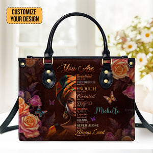 You Are Never Alone - Unique Personalized Leather Handbag - AT4081319