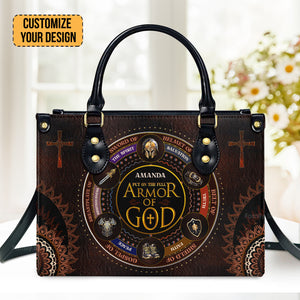 Armor Of God - Awesome Personalized Leather Handbag - AT4081245