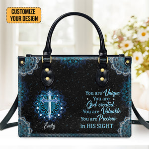 You Are Precious In His Sight - Thoughtful Gift For Christians - Personalized Leather Handbag With Handle - AT4080739