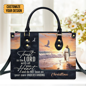 Trust in the Lord - Beautiful Personalized Leather Handbag - AT4081236