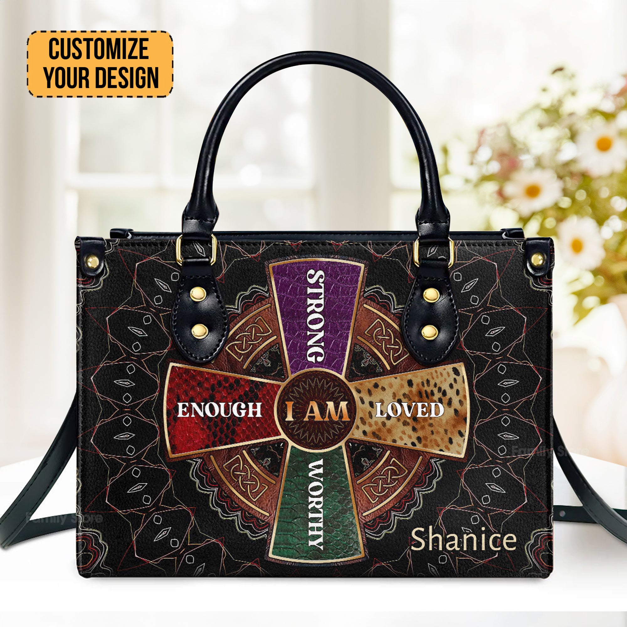 I Am - Beautiful Personalized Leather Handbag - AT4081206