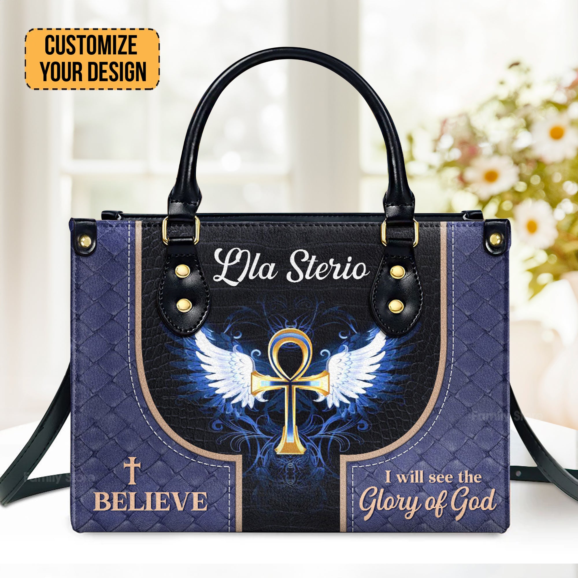 I Believe I Will See The Glory Of God - Thoughtful Gift For Christians - Personalized Leather Handbag With Handle - AT4080818