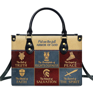 The Belt Of Truth - Thoughtful Gift For Christians - Personalized Leather Handbag With Handle - AT4080711