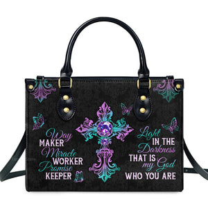 Way Maker Miracle Worker Promise Keeper - Unique Personalized Leather Handbag - AT4081461