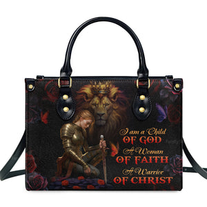 A Woman Of Faith - Thoughtful Gift For Christians - Personalized Leather Handbag With Handle - AT4080943