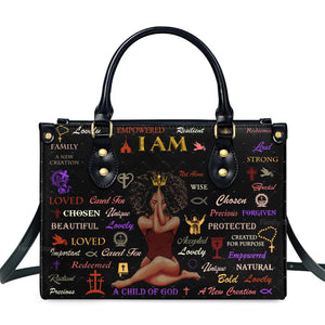 Child Of God - Personalized Leather Handbag With Handle - AT4081250