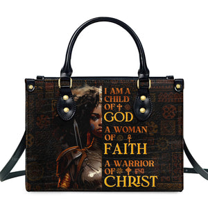 I Am A Child Of God - Awesome Personalized Leather Handbag - AT4081203