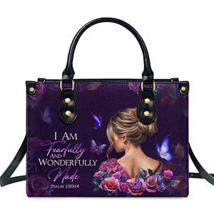 Fearfully and Wonderfully Made - Unique Personalized Leather Handbag - AT4080941