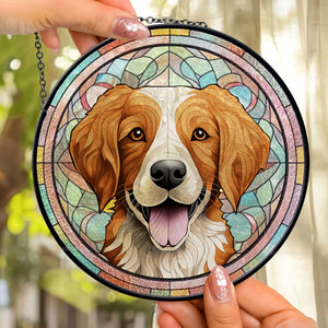 Life Is Simply Better With A Furry Friend Around - Memorial Gift For Pet Lovers - Personalized Stained Glass Window Hanging Suncatcher - CLP07 NA94