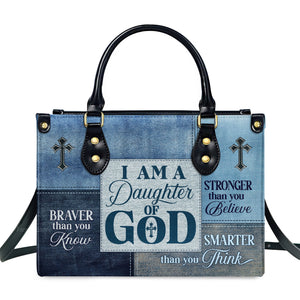 Daughter Of God - Unique Personalized Leather Handbag - AT4081301