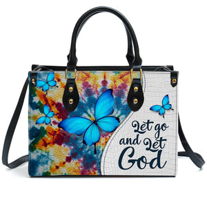 Let Go And Let God - Unique Personalized Leather Handbag - AT4081425