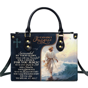 Jesus I Can Only Imagine - Beautiful Personalized Leather Handbag - AT4081224