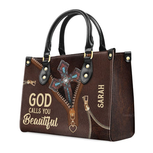 God Calls You Beautiful - Awesome Personalized Leather Handbag - AT4081345