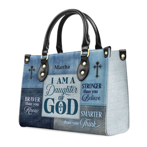 Daughter Of God - Unique Personalized Leather Handbag - AT4081301