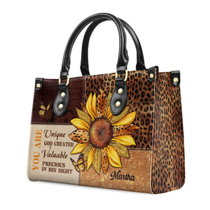 You Are God Created - Awesome Personalized Leather Handbag - AT4081309