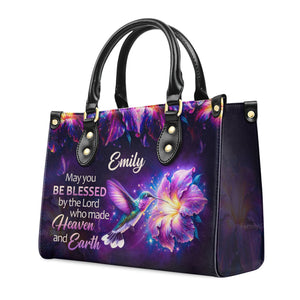 Be Blessed - Thoughtful Gift For Christians - Personalized Leather Handbag With Handle - AT4080951