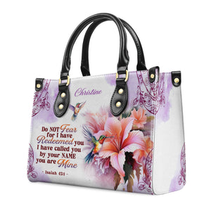 I Have Called You By Your name - Personalized Leather Handbag With Handle - AT4081308