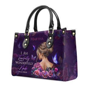 Fearfully and Wonderfully Made - Unique Personalized Leather Handbag - AT4080941