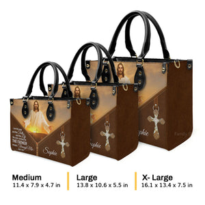 I Am The Way And The Truth And The Life - Scripture Gifts For Women Of God - Personalized Leather Handbag With Handle - AT4081346