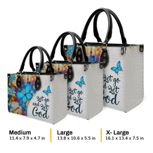 Let Go And Let God - Unique Personalized Leather Handbag - AT4081425