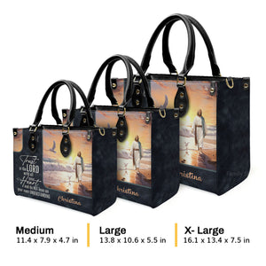 Trust in the Lord - Beautiful Personalized Leather Handbag - AT4081236