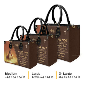 For I Am With You - Unique Personalized Leather Handbag - AT4081337