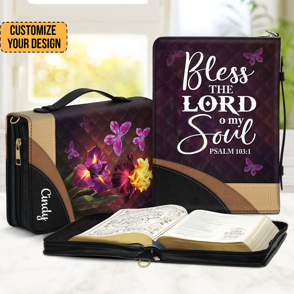 Bless The Lord O My Soul - Thoughtful Gift For Christians - Personalized Bible Covers - AT4080728