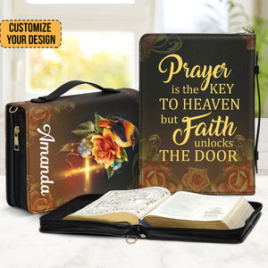 Roses And Bird Prayer Is The Key To Heaven - Beautiful Personalized Bible Covers - AT4082419