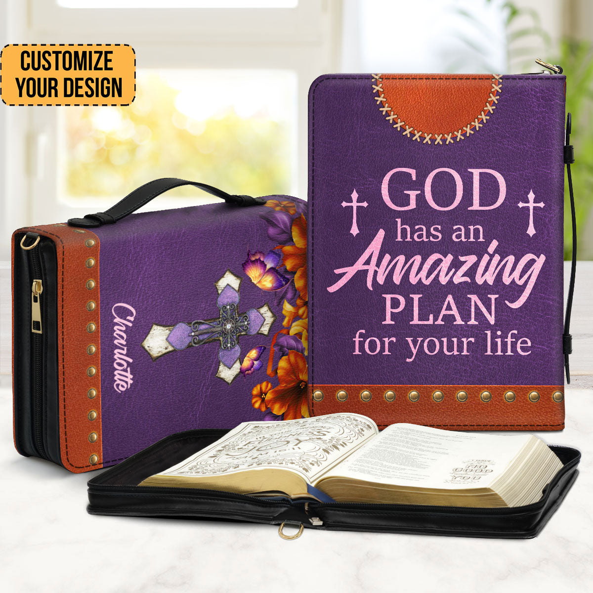 God Has An Amazing Plan For Your Life - Scripture Gifts For Women Of God - Personalized Bible Covers - AT4082412